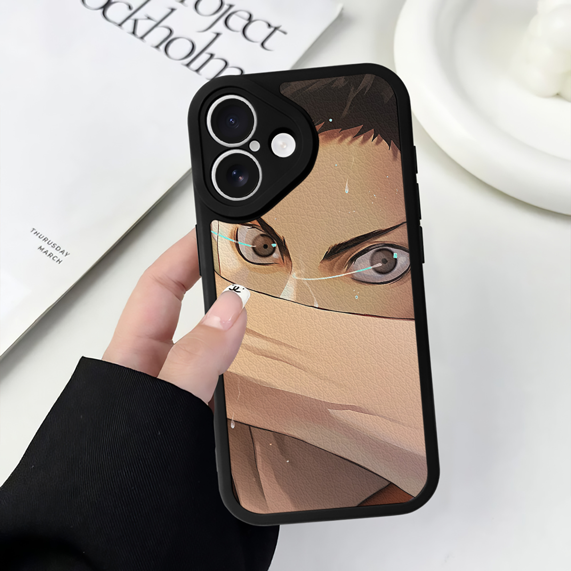 （画像用） ハイキュー!! Haikyu!! 【iPhone 16シリーズ対応】シリコンスマホケース（レザー調） 材質：シリコン